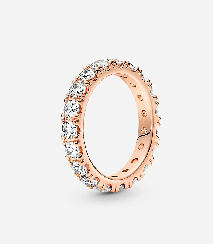 Sparkling Row Eternity Ring